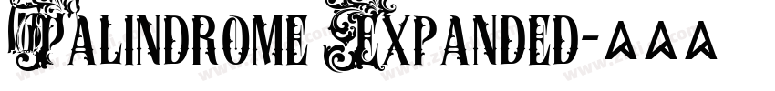 Palindrome Expanded字体转换 Palindrome Expanded字体转换